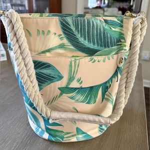 Spartina 449 Pink Leaf Bucket Bag